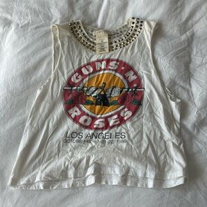 Alice and Olivia guns and roses tank top